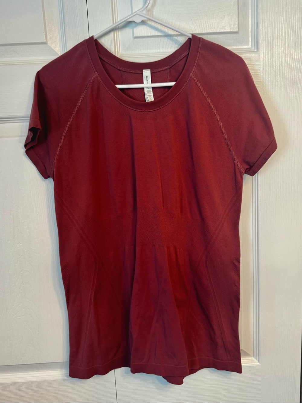 EUC Athleta Momentum Seamless Tee, XL, Tawny Rose